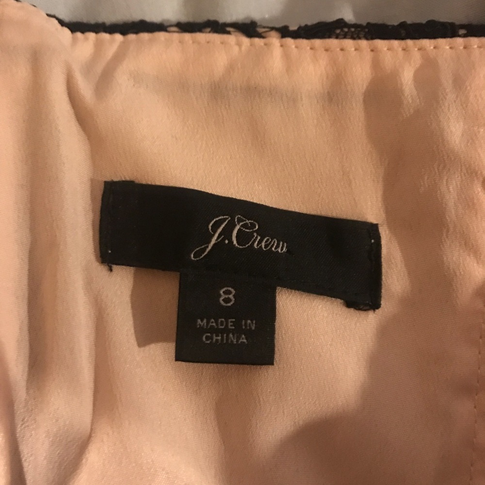 Black lace dress from J. Crew